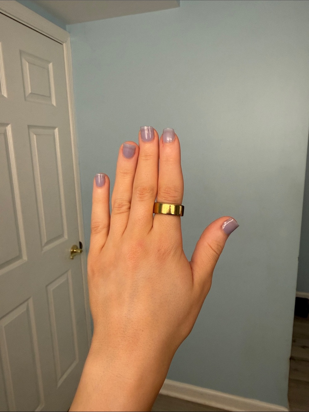 Oura ring, gold, size 7